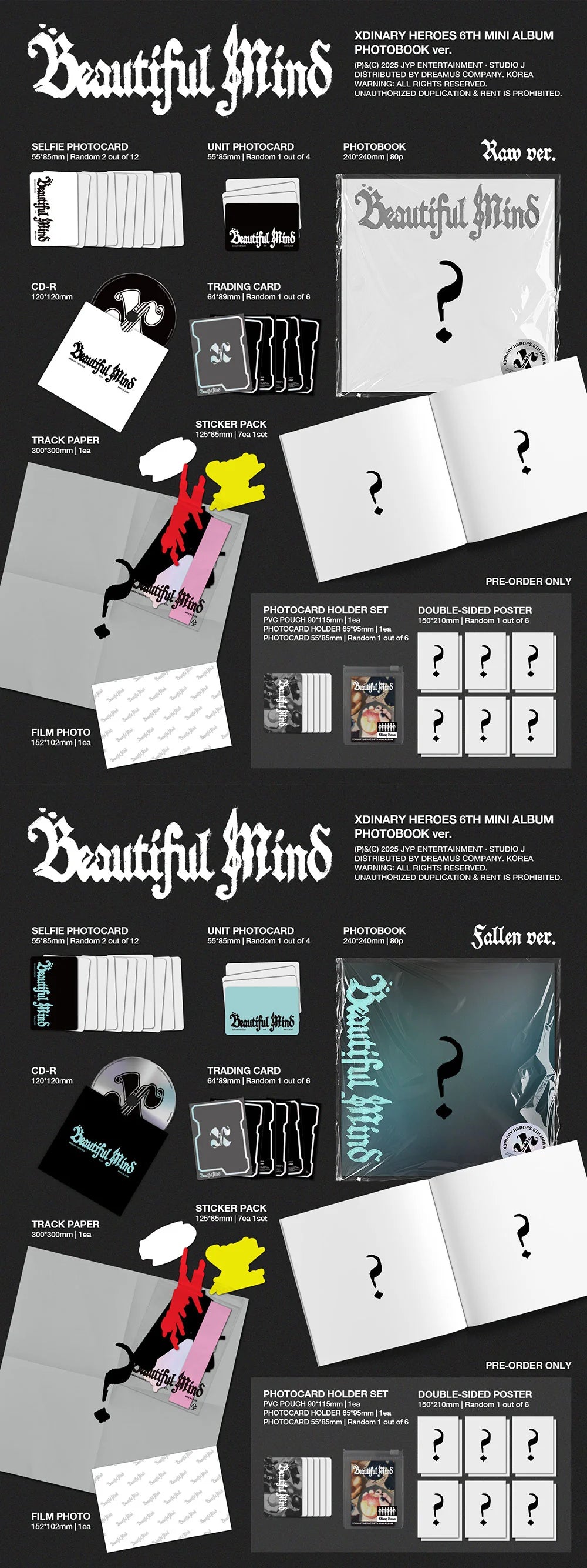 XDINARY-HEROES – 6TH MINI ALBUM - BEAUTIFUL MIND (PHOTOBOOK VER.)