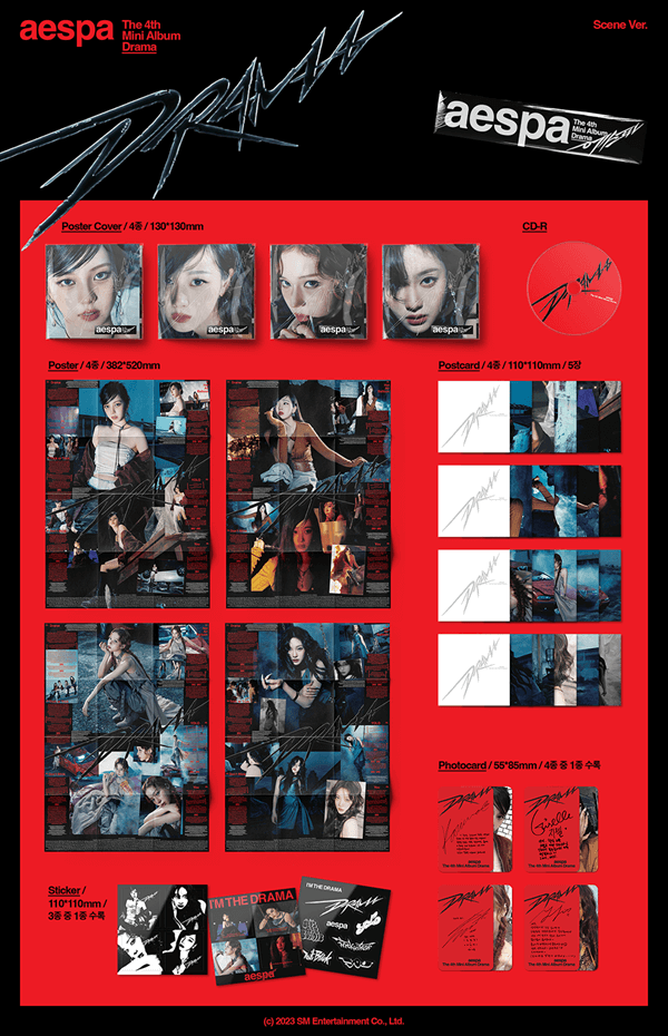 AESPA - 4TH MINI ALBUM - DRAMA (SCENE VER.)