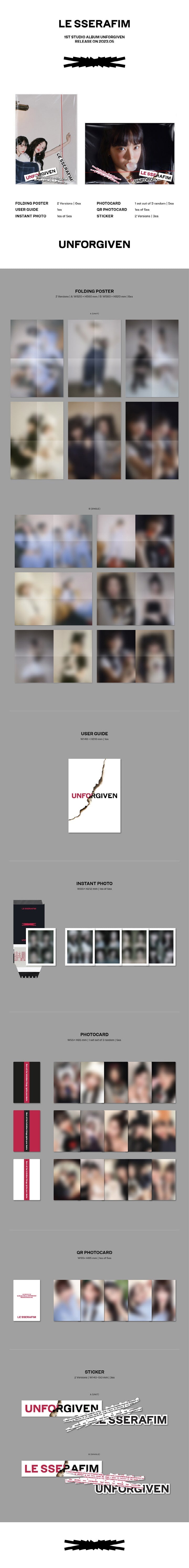 LE SSERAFIM - UNFORGIVEN (WEVERSE VER.)