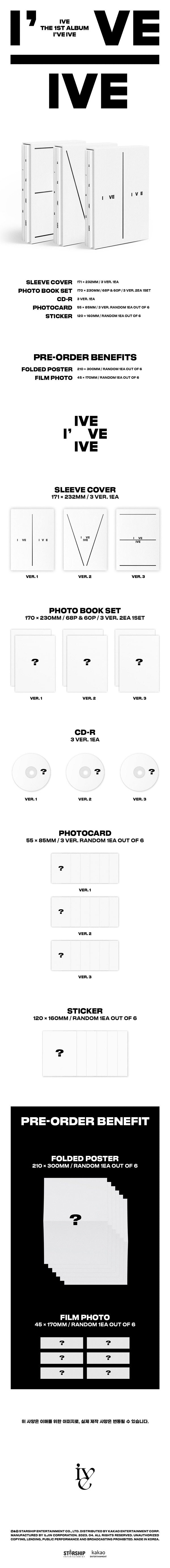 IVE - 1ST ALBUM - I'VE IVE (PHOTOBOOK VER.)