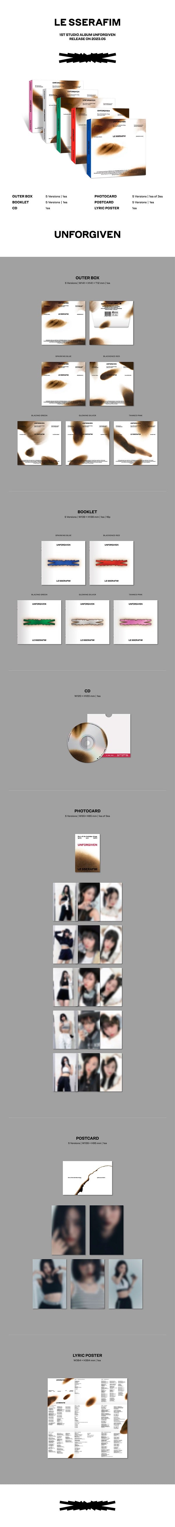 LE SSERAFIM - UNFORGIVEN COMPACT VER.)
