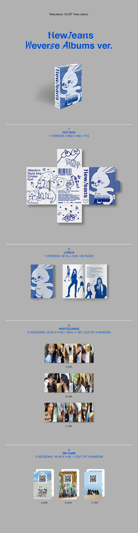 NEWJEANS - NEW JEANS (WEVERSE VER.)