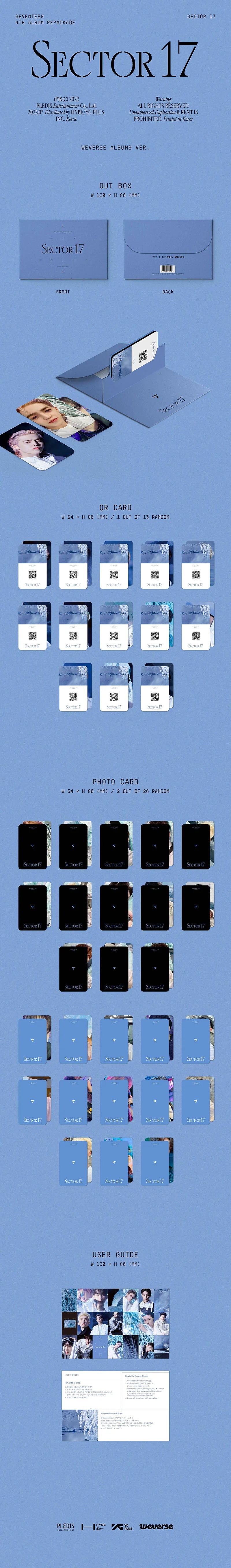 SEVENTEEN - 4TH ALBUM REPACKAGE - SECTOR 17 (WEVERSE VER.)