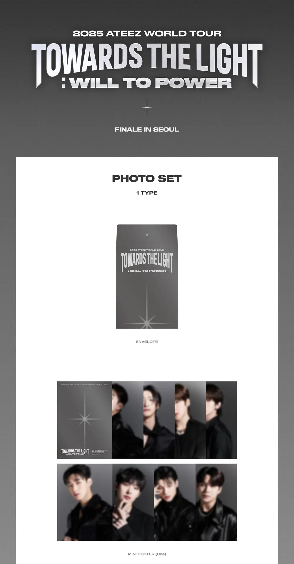 ATEEZ - TOWARDS THE LIGHT TOUR MD - PHOTOSET